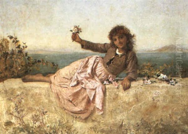 Young Flower Seller by Sophie Anderson