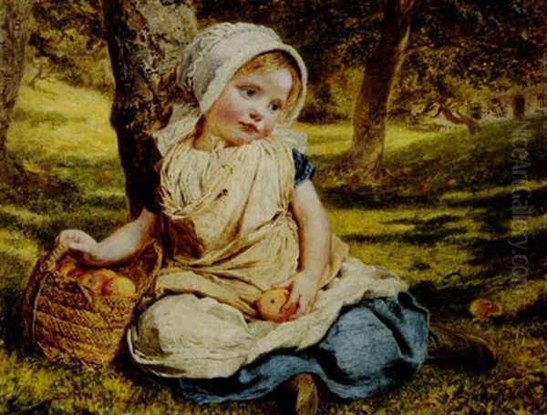 Windfalls Oil Painting by Sophie Anderson