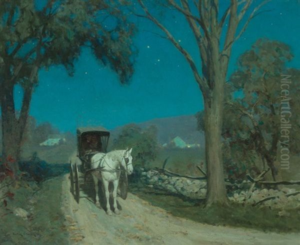 Moonshine Oil Painting by Victor Coleman Anderson