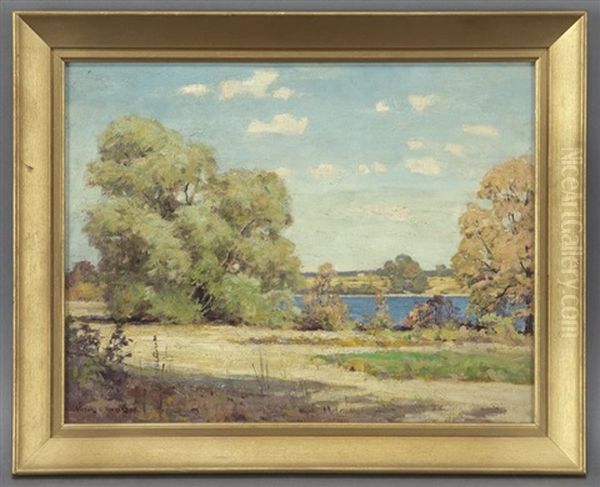 River Willows Oil Painting by Victor Coleman Anderson