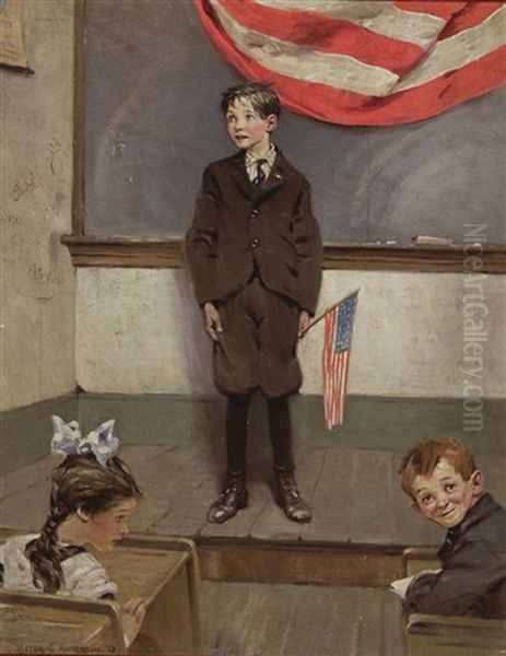 The Young Patriot Oil Painting by Victor Coleman Anderson