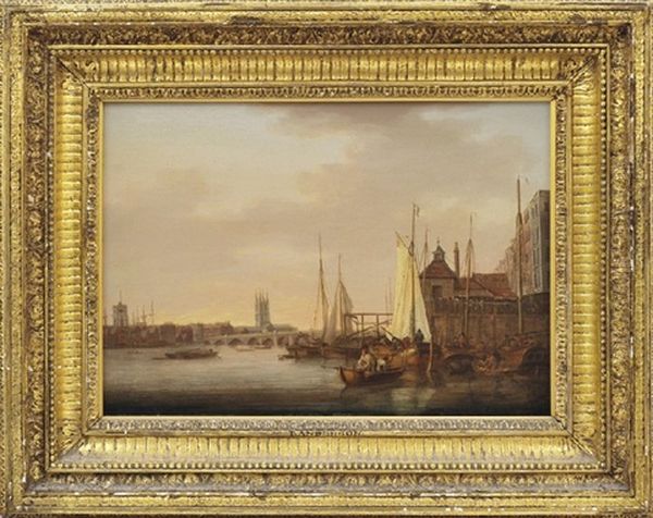 Westminster Bridge Oil Painting by William Anderson