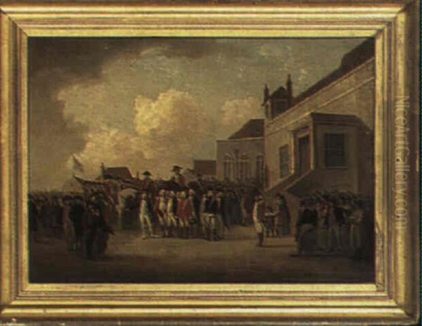 Frederick Augustus, Duke Of York Reviewing The Troops In Flanders Oil Painting by William Anderson