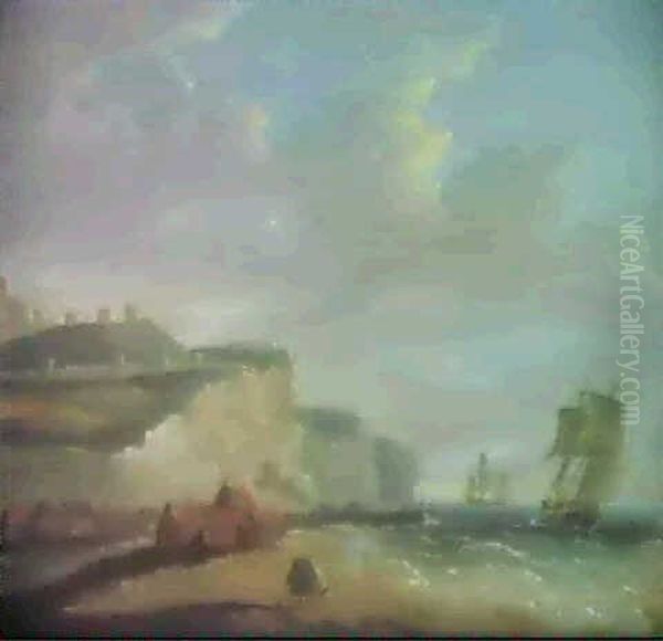 Englische Kustenlandschaft Beidover Oil Painting by William Anderson