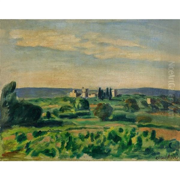 Vue De Saint-laurent Oil Painting by Albert Andre