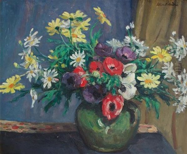 Bouquet De Fleurs De Champs Oil Painting by Albert Andre