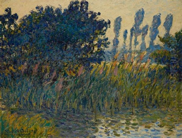 Arbres Au Bord De L'eau Oil Painting by Albert Andre