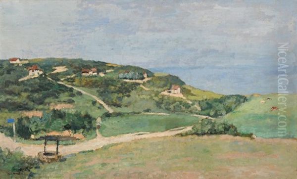 Landschaft Bei Villers-sur-mer Oil Painting by Albert Andre