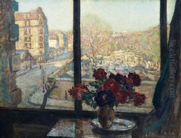 Vue De L'atelier Oil Painting by Albert Andre