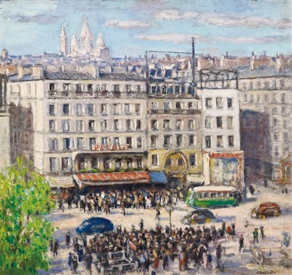 Pigalle Oil Painting by Albert Andre