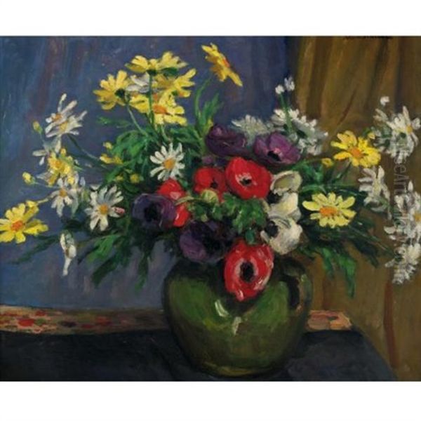 Bouquet De Fleurs Des Champs Oil Painting by Albert Andre