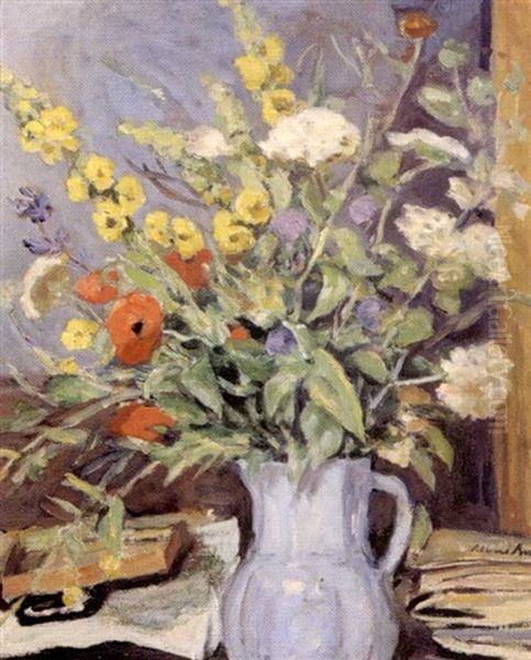 Bouquet De Fleurs Des Champs Oil Painting by Albert Andre