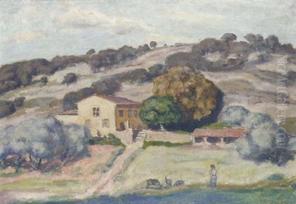 Environ D'aix-en-provence Oil Painting by Albert Andre