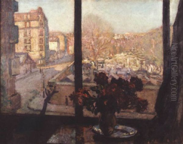 Vue D'un Atelier, A Montmartre Oil Painting by Albert Andre