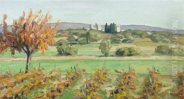 Vue De St. Laurent, Automne Oil Painting by Albert Andre