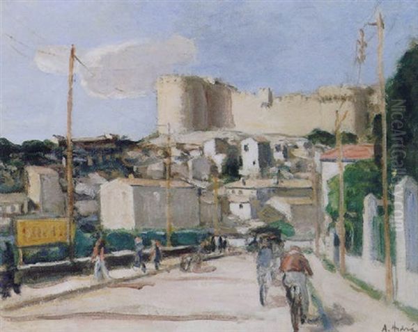 Villeneuve-les-avignon Oil Painting by Albert Andre