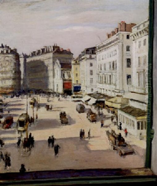 Le Quai Du Vieux Port, Marseille Oil Painting by Albert Andre