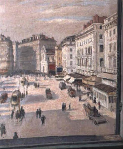 Le Quai Du Vieux Port, Marseille Oil Painting by Albert Andre