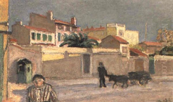 Rue A Endoume Oil Painting by Albert Andre