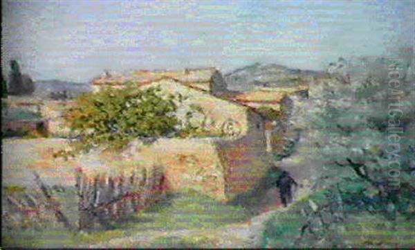 Mas De Provence Oil Painting by Albert Andre