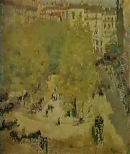 Place A Lyon Oil Painting by Albert Andre