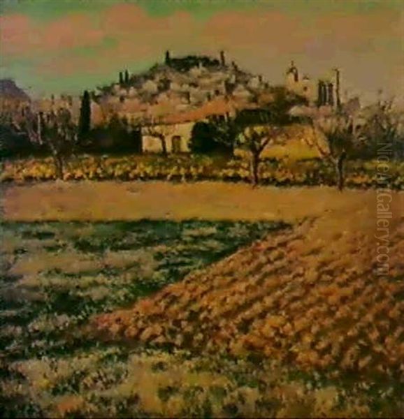 Les Terres Labourees Oil Painting by Albert Andre