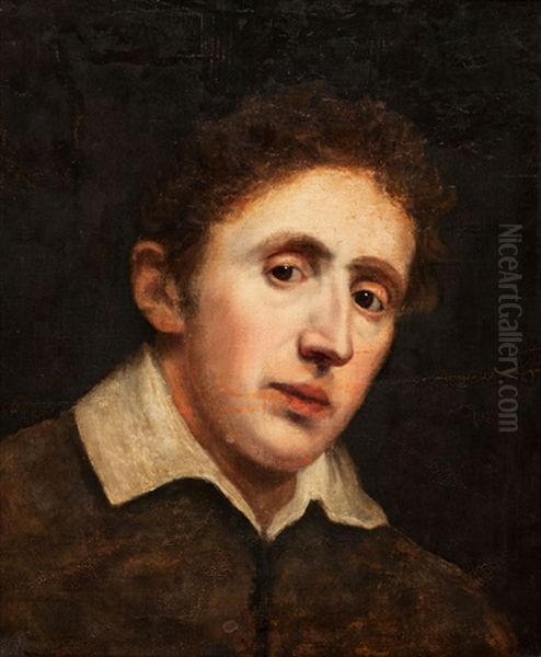 Portrait Of A Young Man by Karl (Christian) Andreae