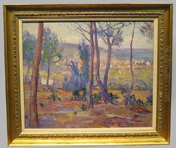 Printemps Aux Martignes Oil Painting by Lucien Abrams