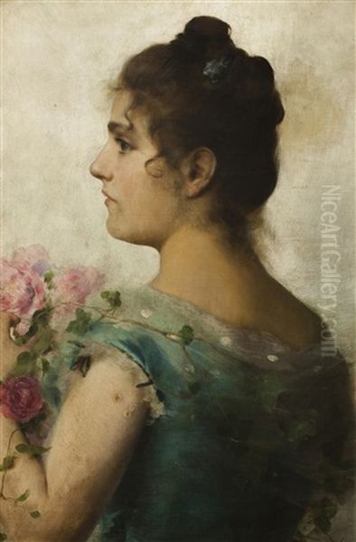 Flora Oil Painting by Federico Andreotti