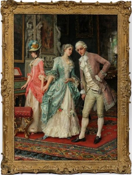 The Suitor Oil Painting by Federico Andreotti