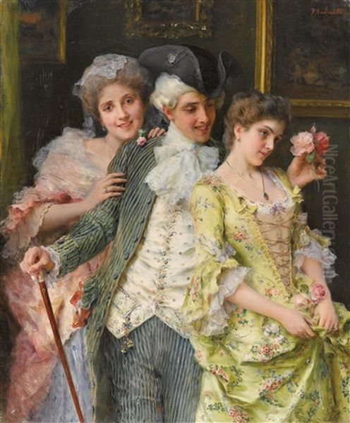 Galante Szene Oil Painting by Federico Andreotti