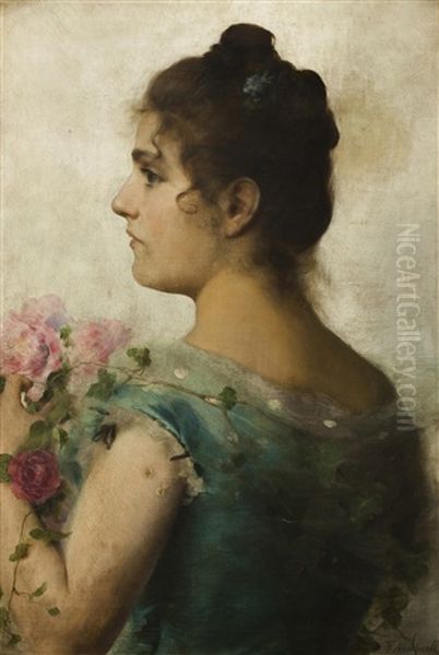 Flora Oil Painting by Federico Andreotti