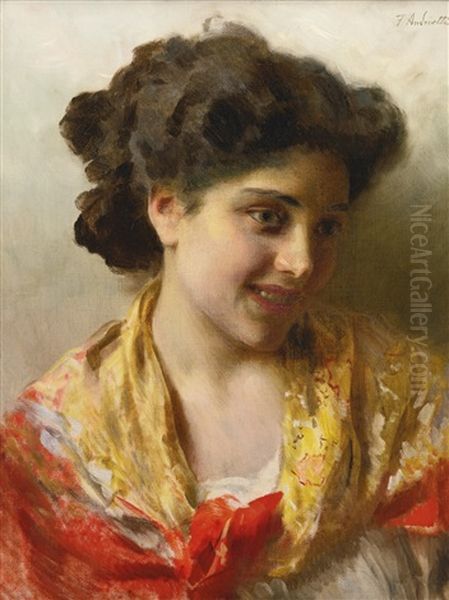 Gypsy Beauty Oil Painting by Federico Andreotti