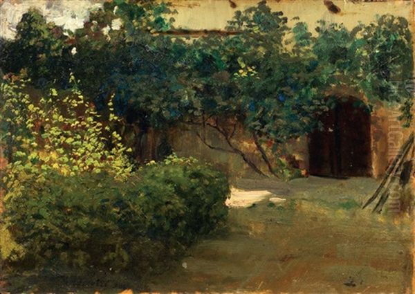 Il Giardino Della Villa Oil Painting by Federico Andreotti