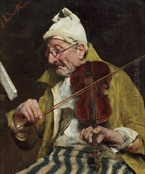 Le Violoniste Oil Painting by Federico Andreotti