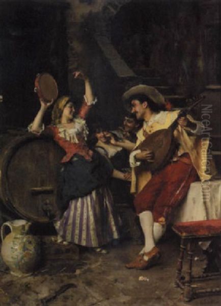 The Merry Party Oil Painting by Federico Andreotti