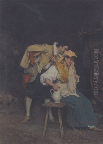 The Proposal Oil Painting by Federico Andreotti