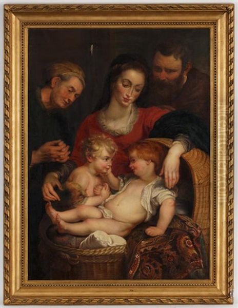 La Sainte Famille Oil Painting by Eugenie Andre-Viollier