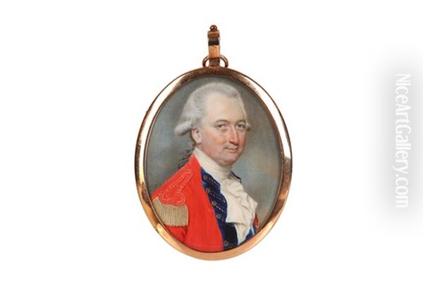 Portrait Of Charles Cornwallis,1st Marquess Cornwallis (1738-1895) Oil Painting by Samuel Andrews