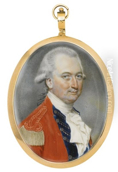 Portrait Of Charles, 1st Marquess Cornwallis Kg (1738-1805), After John Smart Oil Painting by Samuel Andrews