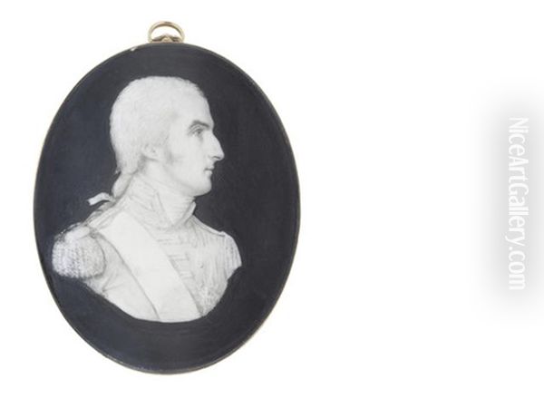 A Bust-length Portrait Of Richard Colley Wesley, 1st Marquess Wellesley, Kg, Pc (1760-1842), Styled Viscount Wellesley From Birth And The Earl Of Mornington From 1781-1799 Oil Painting by Samuel Andrews