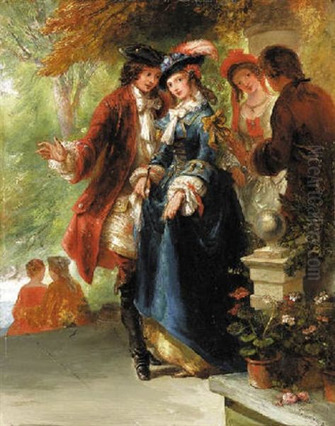 The Chivalrous Cavaliers Oil Painting by Henry Andrews