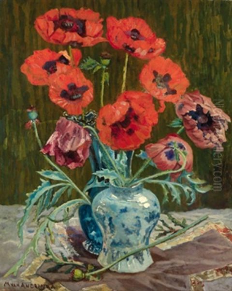 Klatschmohn Oil Painting by Martinus van Andringa