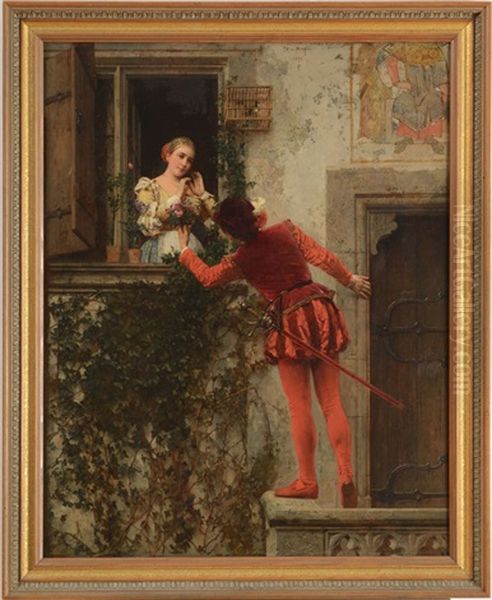 Romeo And Juliet Oil Painting by Heinrich von Angeli