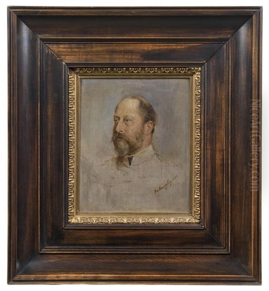 Konig Edward Vii., Portratstudie Oil Painting by Heinrich von Angeli