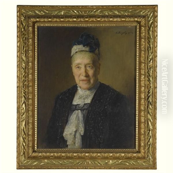 Princess Marie Zu Hohenlohe-schillingsfurst Oil Painting by Heinrich von Angeli