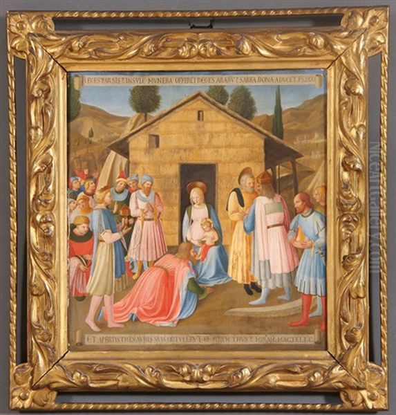 The Adoration Of The Magi Oil Painting by Fra Angelico