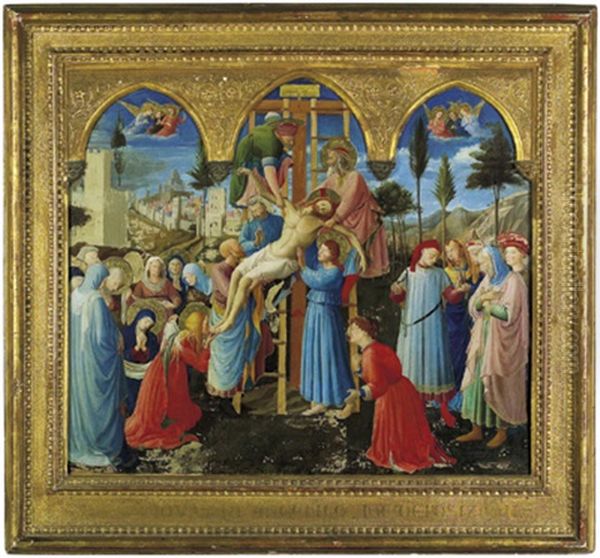 Die Kreuzabnahme Oil Painting by Fra Angelico