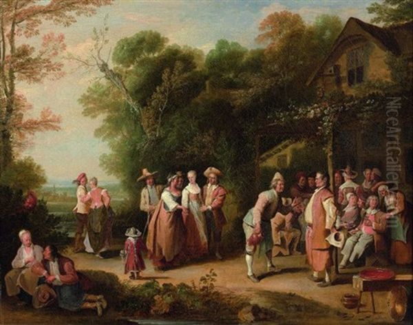 L'accordee De Village Oil Painting by Pieter Angillis