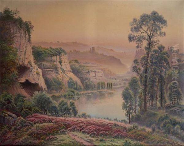 Les Causses De Grammat Oil Painting by Gaston Anglade